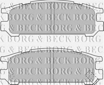 BORG & BECK bbp1508 -  Комплект тормозных колодок, дисковый тормоз